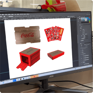 Custom Storage Box-coca-cola