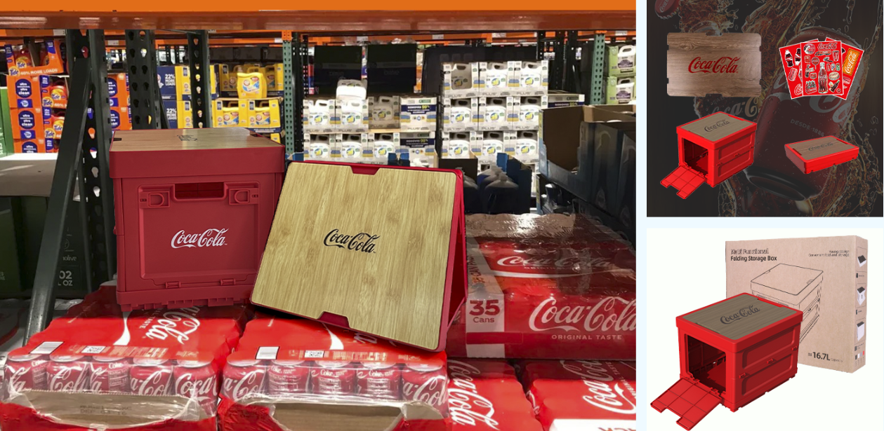 Coca Cola customized Folding Storage Box Case